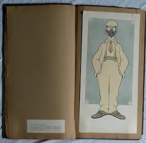 Jo Spier - Ingelijste prent + Albert Hahn : ‘Ben ik dat?’ , 12 litho's met karikaturen kopen? Bied vanaf 50!