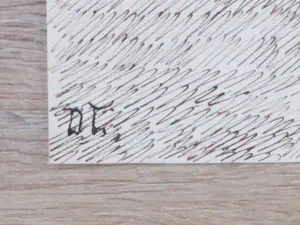 Dirk Arnoldus Tavenraat - Twee pointillistische bosgezichten - Inkttekeningen kopen? Bied vanaf 45!