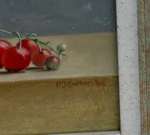 Buy Piet Gutter - Ingelijste olieverf op board: Stilleven - 1996 (nette lijst!)? Bid from 899!