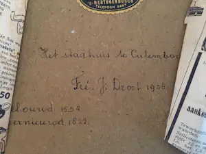 Fré Drost - Tekening Stadhuis Culemborg kopen? Bied vanaf 30!