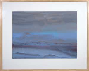 Henri Plaat - Gouache, Zonder titel - Ingelijst verkocht voor € 100!