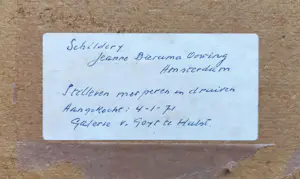 Jeanne Bieruma Oosting - Stilleven met peren en druiven, olieverf op board (ingelijst) kopen? Bied vanaf 750!