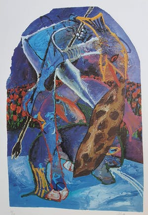 Albert Niemeyer - Zeefdruk 200 ex, gesigneerd en gedateerd '89 (groot) kopen? Bied vanaf 40!