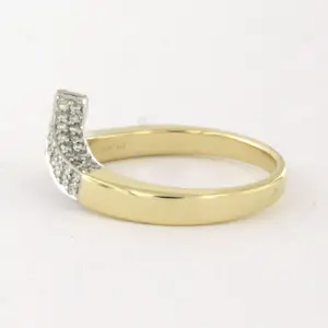 DIAMONDE 14k bicolour gouden ring met briljant geslepen diamant tot. 0.50ct kaufen? Bieten Sie von 660!