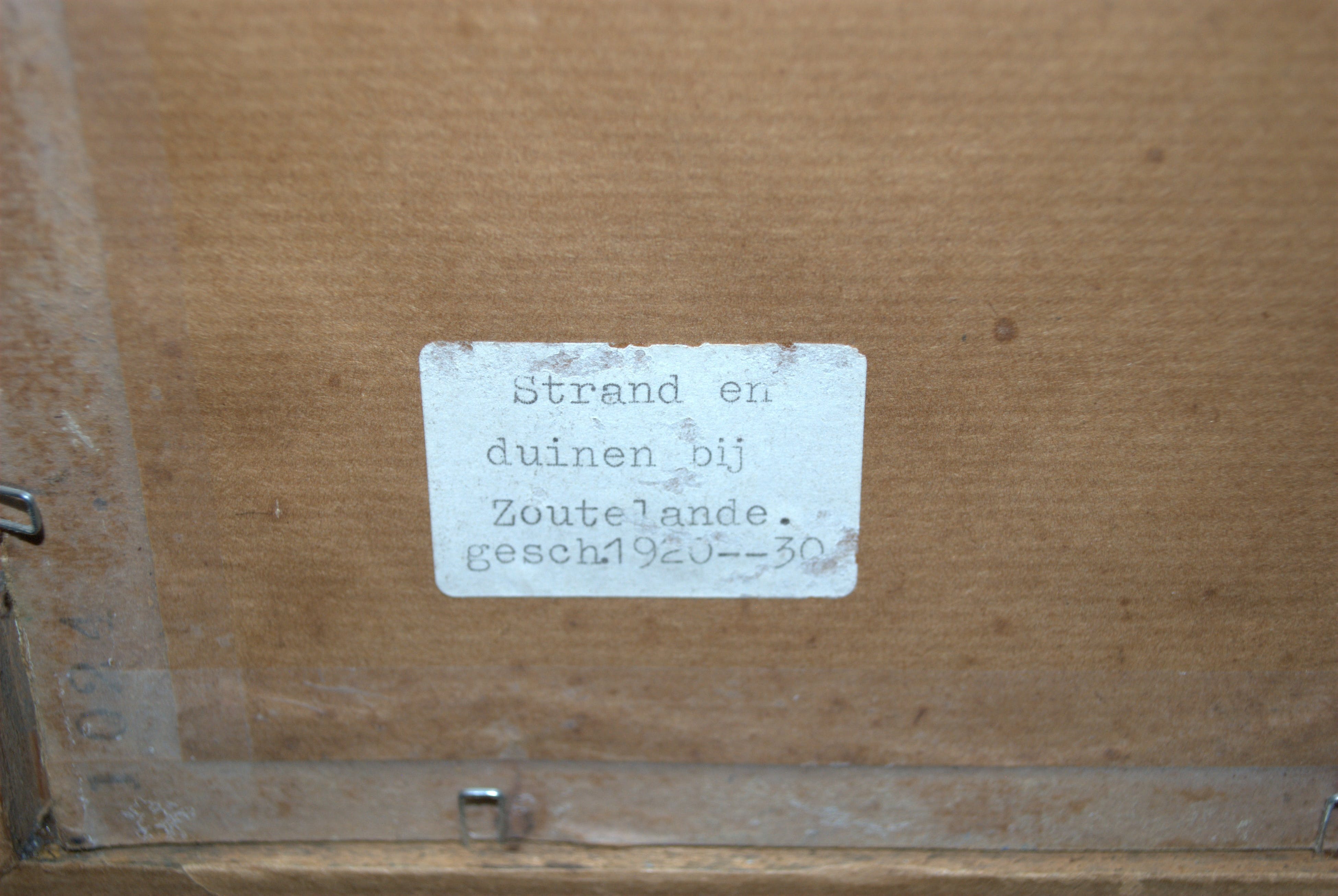 Niet of onleesbaar gesigneerd - strand en duinen bij Zoutelande Zeeland rond 1920/30 kopen? Bied vanaf 1!