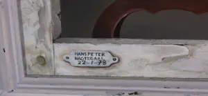 Hans Peter Nagtegaal - Olieverf op doek, Rolgordijn (Trompe-l'oeil) - Ingelijst kopen? Bied vanaf 150!