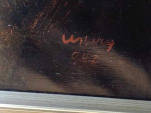 Floris Jespers - schilderij, bloemenboeket, handgesigneerd, gedateerd en ingelijst kopen? Bied vanaf 590!