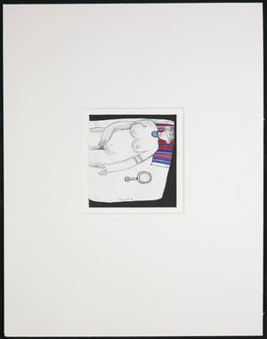 Yousif Chati Abami - Lot van drie werken in gemengde techniek op papier, Zonder titel kopen? Bied vanaf 1!