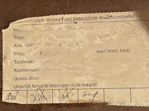 Gradus Verhaaf - een zeereis, ets, genummerd 1/10 kopen? Bied vanaf 65!