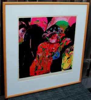 Kees van Bohemen - Ingelijste kleuren zeefdruk: Monkey - 1976 kopen? Bied vanaf 189!