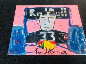 Eric-Jan Kremer - ERIC JAN KREMER ( Koopje ) Max Verstappen-Doek-Gesigneerd !. kopen? Bied vanaf 149!