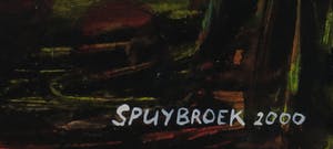 Conny Spuybroek - Gemengde techniek op papier, Heimwee naar de haven 12 - Ingelijst kopen? Bied vanaf 40!