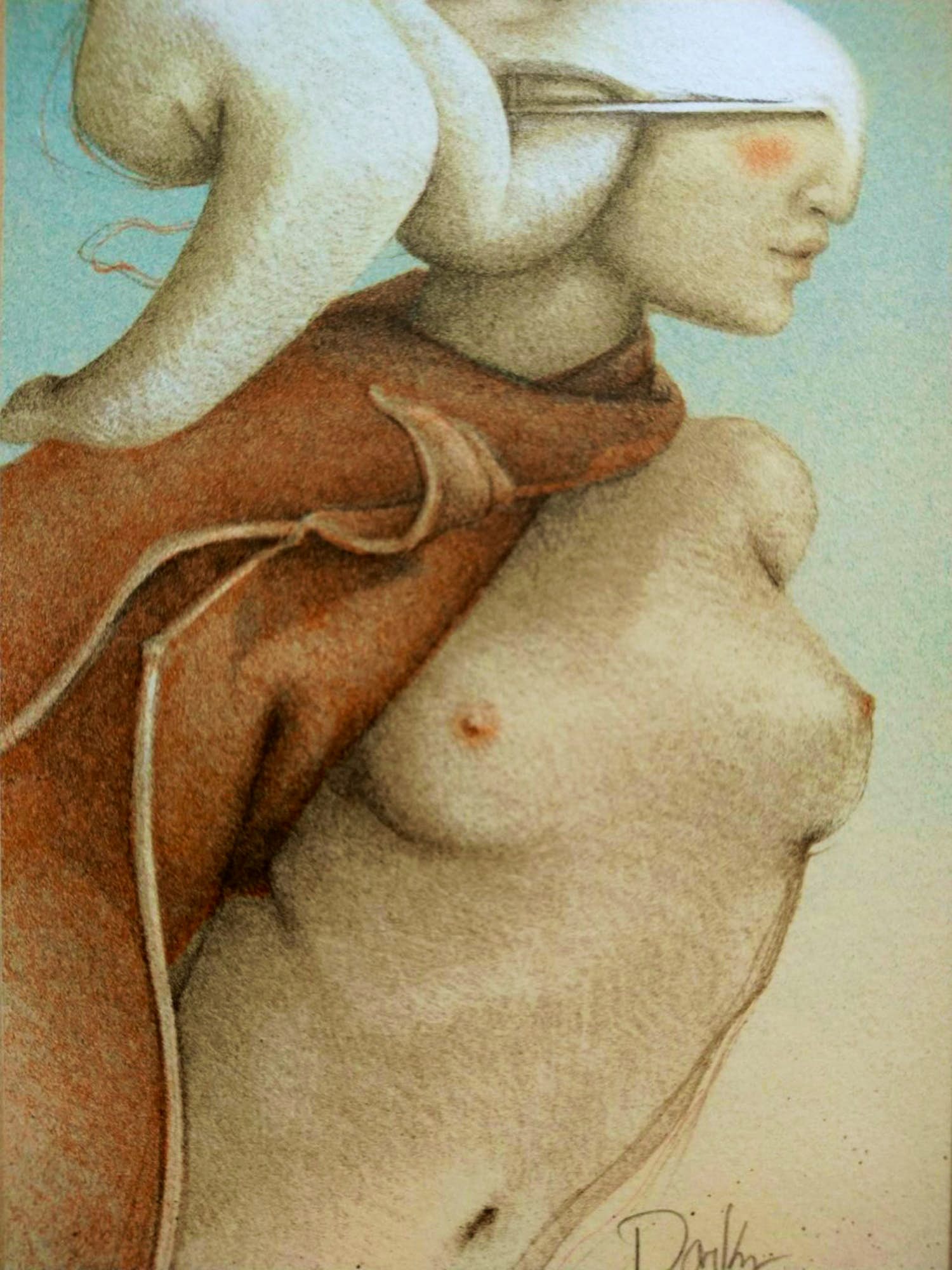 Michael Parkes - Litho/giclee in alu lijst verkocht voor € 140!
