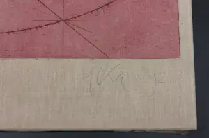 Yoka Voorbach - Ets op linnen, Idol (Groot) kopen? Bied vanaf 70!