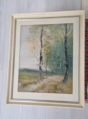 Jacob Favier - 2 bomen in laantje in de herfst kaufen? Bieten Sie von 100!