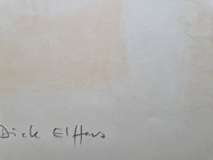 Dick Elffers - Prachtige jaren 60 aquarel/gouache "trois femmes / 3 vrouwen" gesigneerd kopen? Bied vanaf 48!