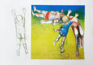 Buy Hannes Postma - Twee armlengtes Prent 190 + 4 prenten? Bid from 100!