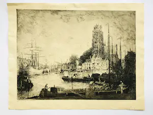 Martin van Waning - Gezicht op Dordrecht kopen? Bied vanaf 35!