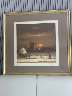 Victor Dooms - Molen en hooimijt in een landschap kaufen? Bieten Sie von 40!