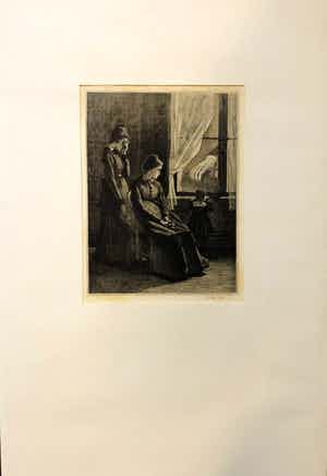 Ed Merk - Bewerkte collage van oude gravures - Causaal verband verkocht voor € 1!