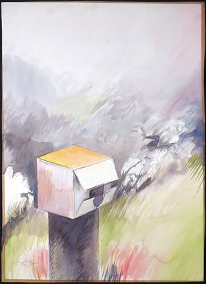 Franscz Witte - Aquarel op papier, Zonder titel kopen? Bied vanaf 1!