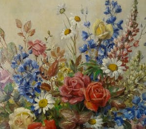 Hugo Berten - Bloemstilleven kopen? Bied vanaf 125!