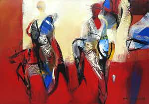 Peter Meijer - Acryl op doek, Rota (Groot) verkocht voor € 500!