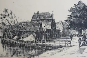 Eduard Houbolt - Oud Den Haag. Zes litho's naar verdwenen punten.Uitgever:P.v.d.Brul kopen? Bied vanaf 50!