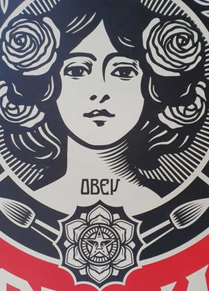 Shepard Fairey - MAKE ART NOT WAR kopen? Bied vanaf 85!
