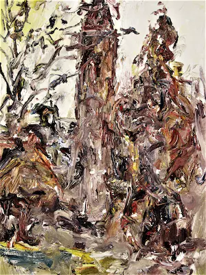 Jan Makkes - Karakteristiek pasteus olieverf "Herfst te Bloemendaal" gesigneerd kopen? Bied vanaf 56!