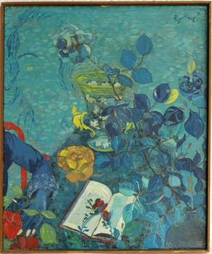 Suzanne Maniet - Naïeve kunst , Olieverf op doek , Un Rêve (“Een droom”) – ingelijst – 1962 kopen? Bied vanaf 100!