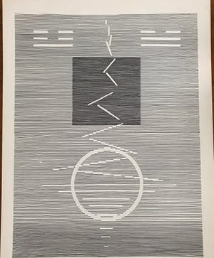 Michel Seuphor - Gesigneerde zeefdruk - 1984 - HC kopen? Bied vanaf 75!