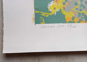 Walter Darby Bannard - "Sommer Joys" - Siebdruck - Auflage von 160 - signiert - (97 x 64 cm) kopen? Bied vanaf 199!