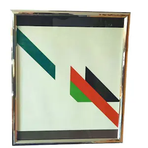 Horst Scheffler - Kunstdruck Abstrakte Composition 1971 handsigniert nummeriert 36/75 mit Rahmen kopen? Bied vanaf 320!