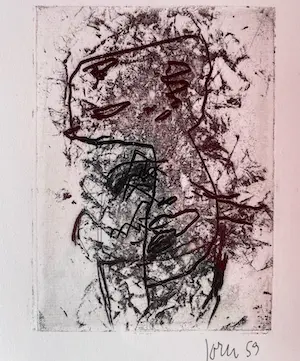 Asger Jorn - Ets droge naald op handgeschept papier kopen? Bied vanaf 425!