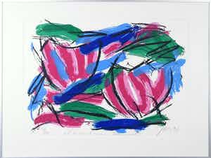 JAS - Zeefdruk, Chrismas Marvel - Ingelijst verkocht voor € 35!