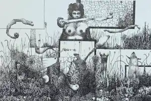 Buy Wout Muller - De eigenaardigheden van tamme rassen I, litho? Bid from 50!