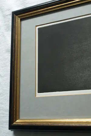 Uto Hogerzeil - Ingelijste ets en aquatint , Jonge Grutto (?) – 1979 – Lijst, 28 x 63 cm. kopen? Bied vanaf 80!