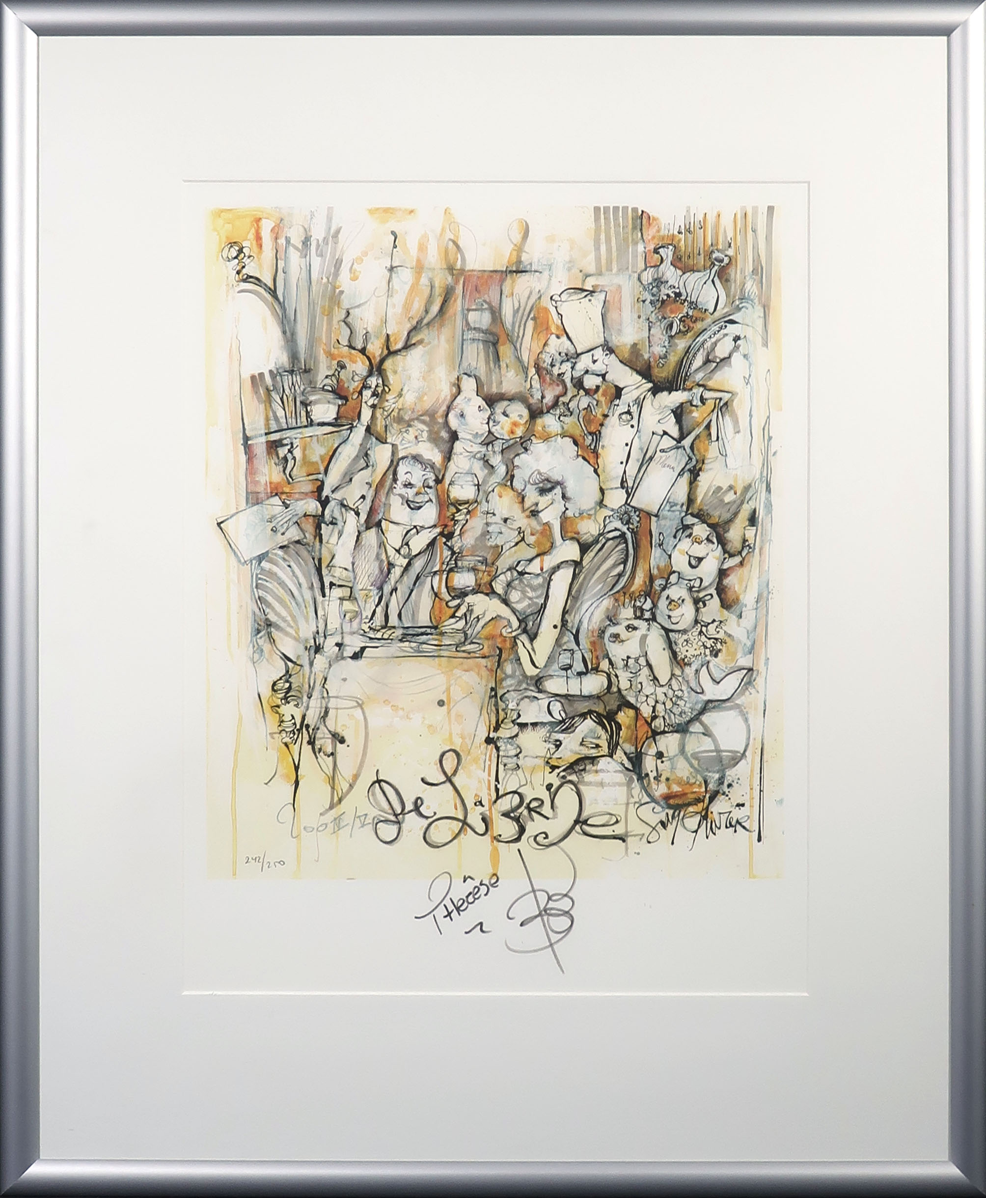 Guy Olivier - Giclée, De la Brie - Ingelijst verkocht voor € 100!
