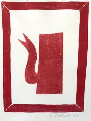 Klaas Gubbels - Rode ketel in lijst met museumglas verkocht voor € 1!