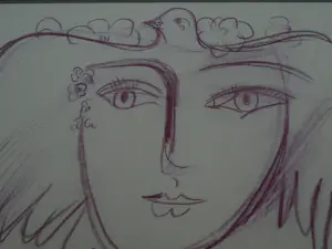 Geert Jan Jansen - Ingelijste potloodtekening , ‘Eerbetoon aan Pablo Picasso’ - Lijst, 38 x 46½ cm kopen? Bied vanaf 150!