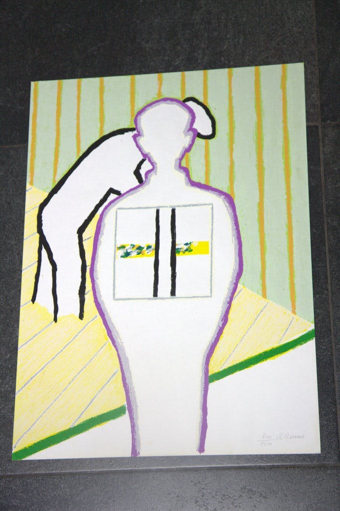 Roger Raveel - Laatste keer - Vader en Zoon, gesigneerde zeefdruk 1990 kopen? Bied vanaf 1!