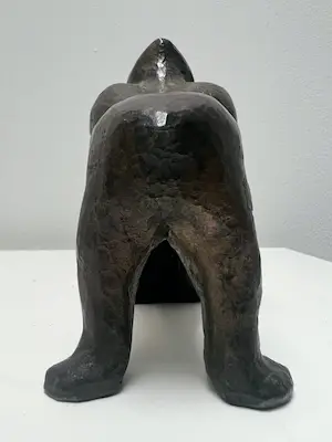 Hil Andringa - bronzen sculptuur | 'Gorilla Babor' 1965 kopen? Bied vanaf 1!