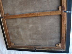 Elly du Clou-Bruggeman - Olieverf op doek , Vrouw met hoed, Zelfportret? – Groot kopen? Bied vanaf 100!