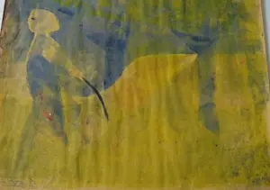 Gene Eggen - Figuur in groen. kopen? Bied vanaf 400!