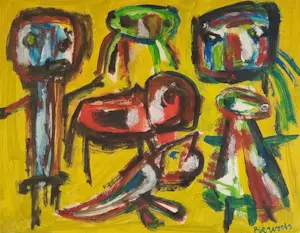 Paul Bervoets - Dansende en vliegende figuren kopen? Bied vanaf 175!