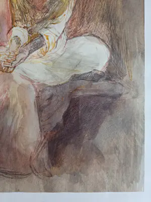 Cees Bantzinger - Echtpaar. Gemengde techniek. Noord Afrika? kopen? Bied vanaf 149!