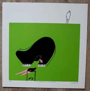 Hans Landsaat - Portfoliomap van vier zeefdrukken: Witold i ja - 1972 kopen? Bied vanaf 250!