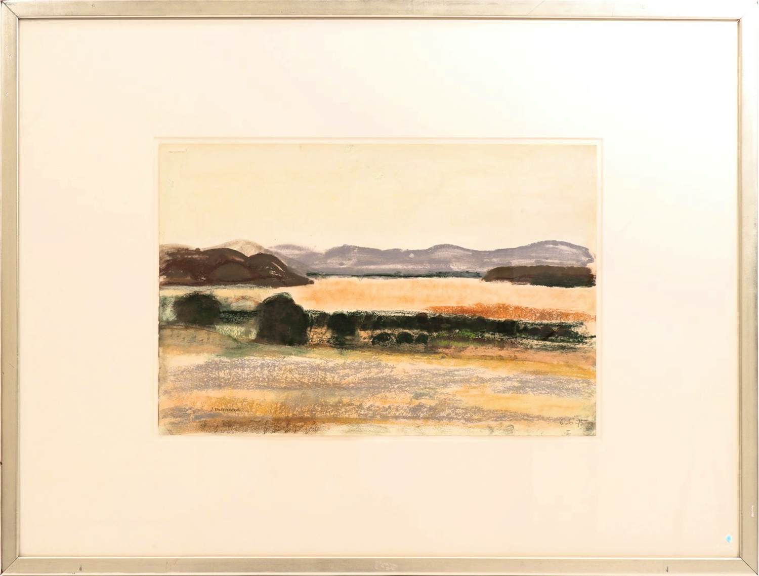 Jenny Dalenoord - landschap met duinenrij kopen? Bied vanaf 100!