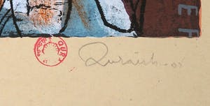 Mohammed Quraish - Zeefdruk, Flying IV (Groot) kopen? Bied vanaf 1!